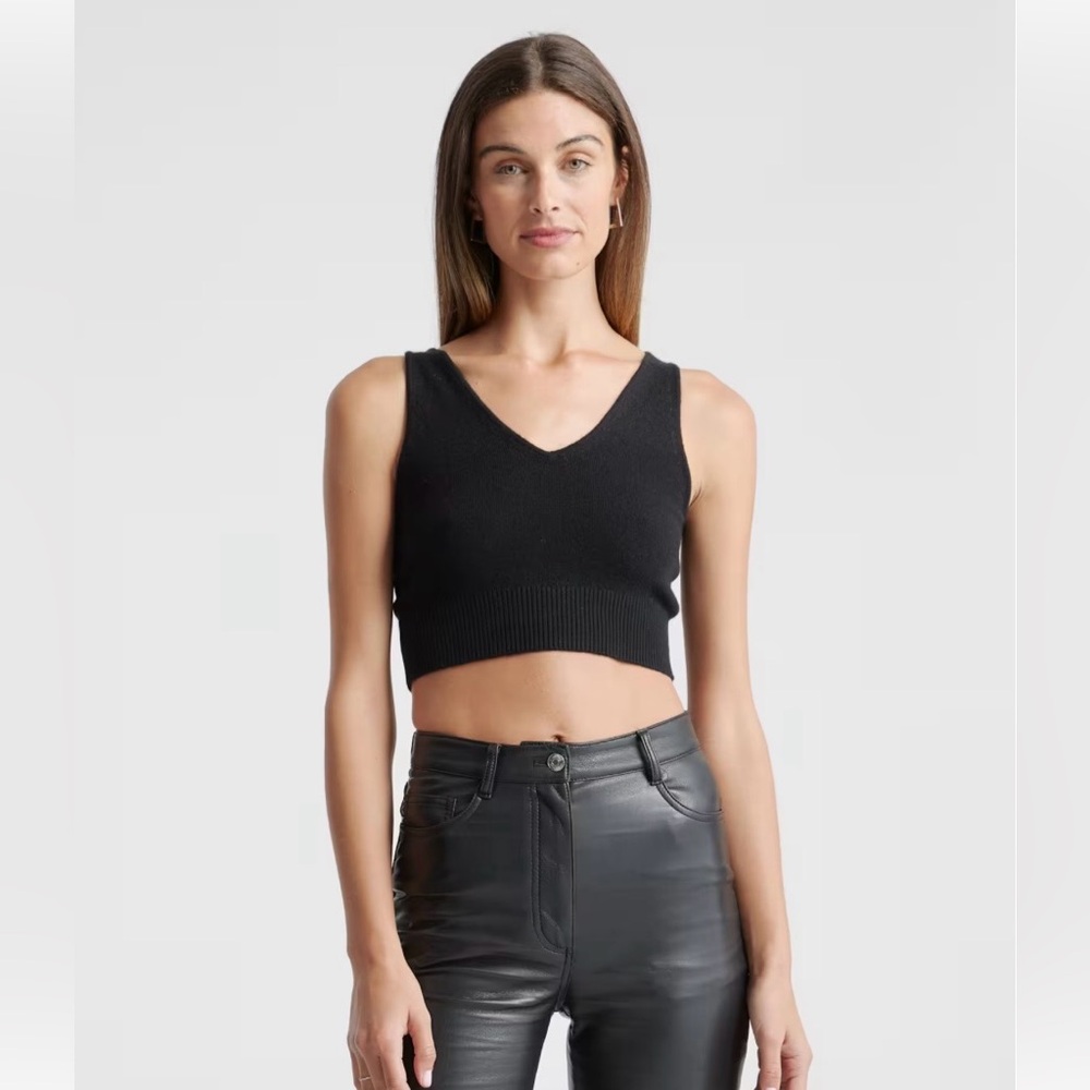 NWT Quince Mongolian Spring cashmere cropped tank
